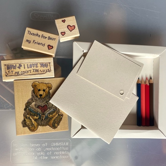 Adorable Boyds Bears & Friends 1st Edition Rubber Stamp Kit - Picture 8 of 9